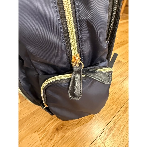 Kenneth Cole Reaction Sophie Navy Blue Nylon Laptop Backpack Gold Zipper Travel main image 14
